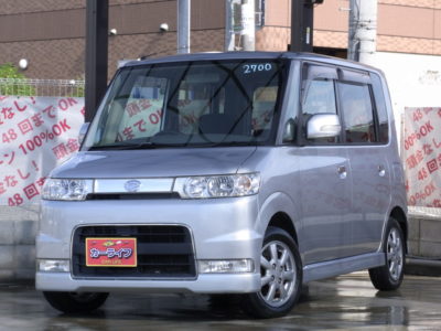 TANTO　タントカスタム　X　月々1万円台～の人気車種!!　ちょっとしたお出かけにも最適☆　社外メモリーナビで走行中もフルセグTV視聴可!!　室内も広いのでゆったりした空間です(^_-)-☆