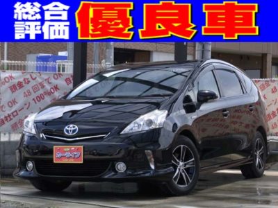 PRIUS　α　プリウスアルファ　Sタイプナビ　以前よりお問い合わせの多かったプリウスアルファが待望の入荷！！総合評価優良車！！社外アルミホイール！！バックカメラ等装備も文句ナシ！！