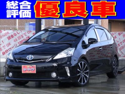 PRIUS α　プリウスアルファ　S・Lセレクション　18インチAW＆リップスポイラーで外装もキメています!!　内装もとても綺麗☆　TV＆バックカメラ!!