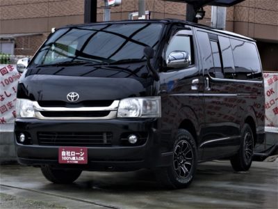 HIACE　ハイエースバン　ロングスーパーＧＬ　【最上級グレード】　お待たせしました!!　ハイエースバン入荷!!　ロングなので荷室も大容量です!!　積み下ろしも乗り降りも便利な両側スライドドア!!　バックカメラやフルセグTV視聴可!!　《1年保証付》