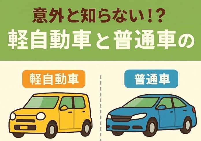 意外と知らない！？軽自動車と普通車の違い