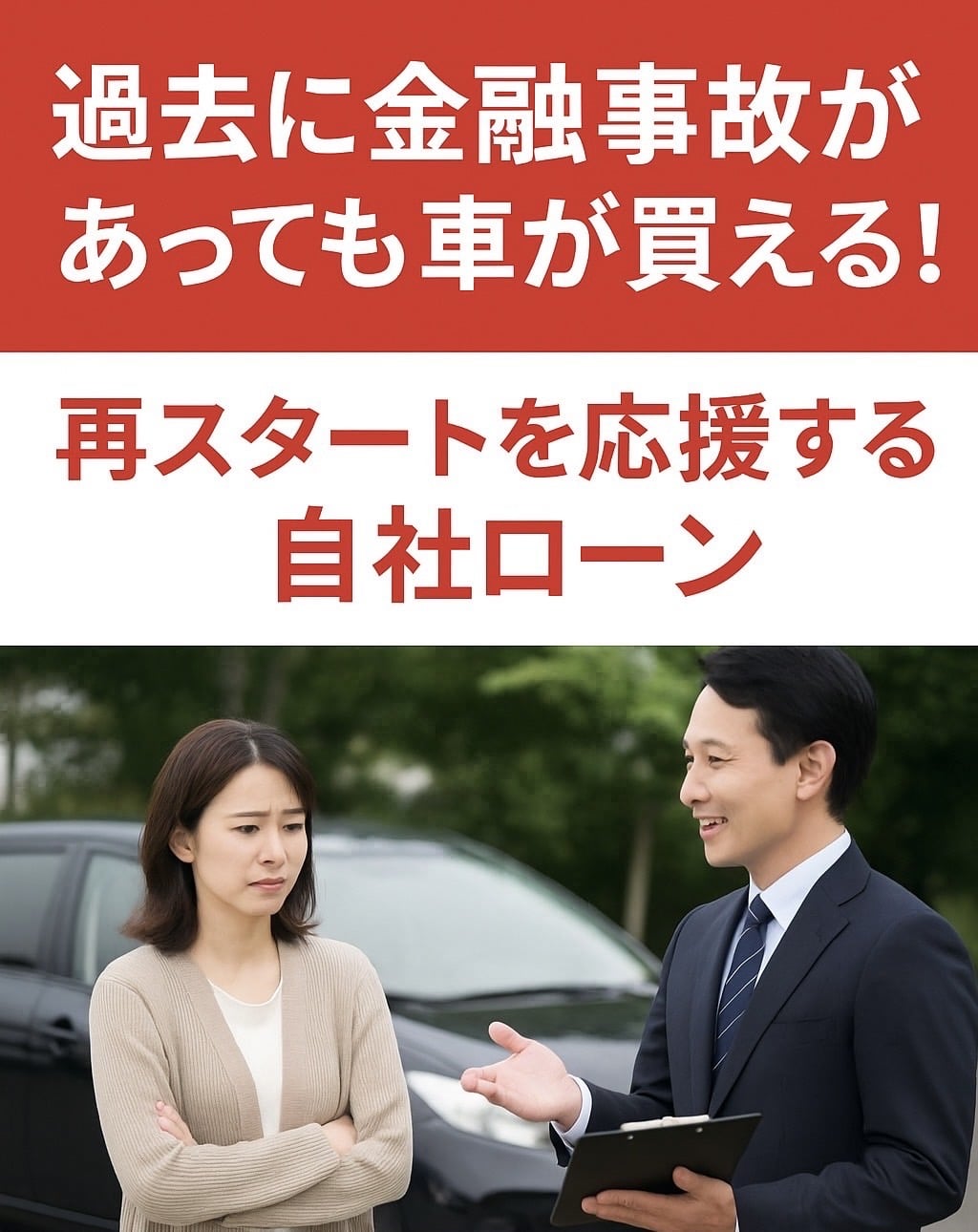 過去に金融事故があっても車が買える！