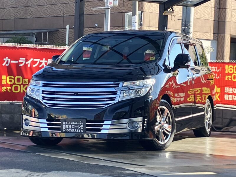 エルグランド ライダー 黒本革シート マニュアルシート