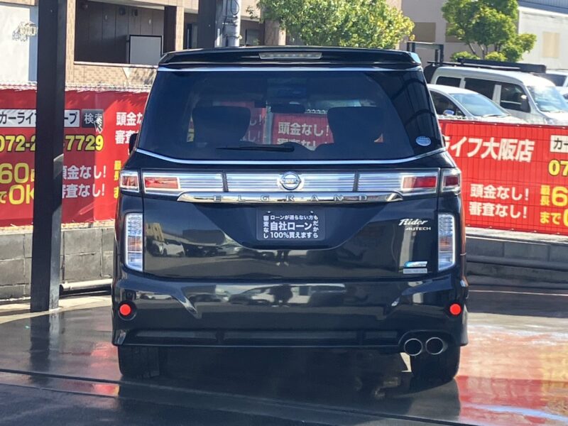 エルグランド ライダー 黒本革シート マニュアルシート