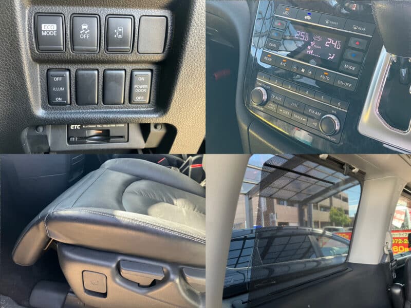 エルグランド ライダー 黒本革シート マニュアルシート