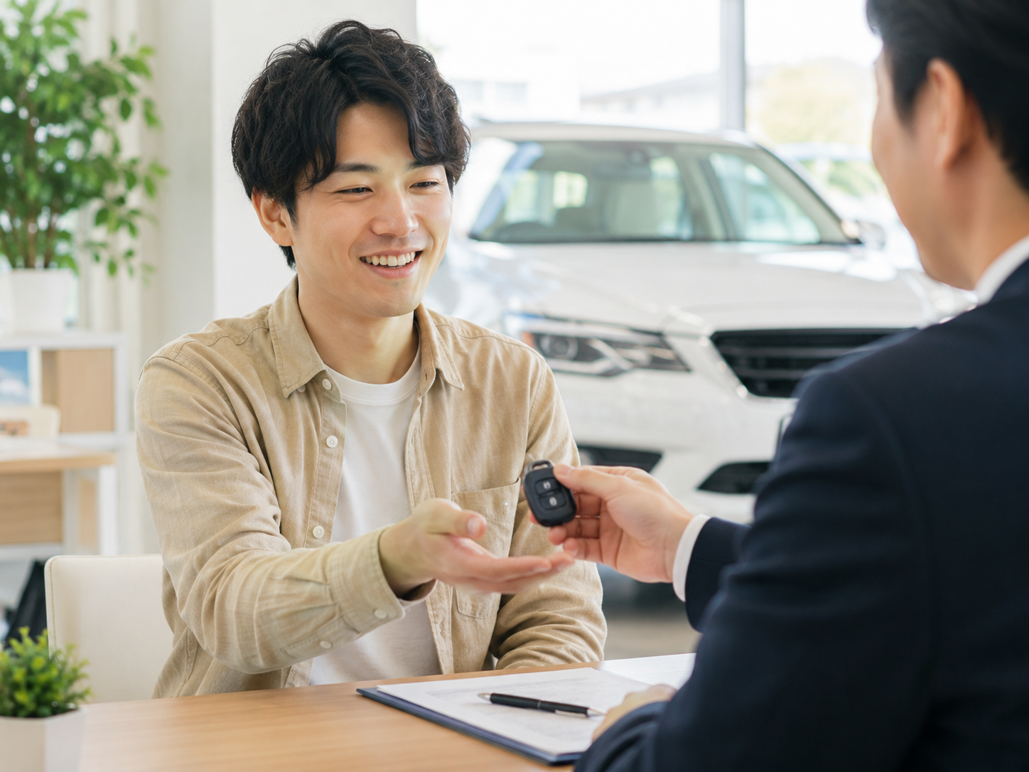 無理のない支払いで車を購入し安心する人
